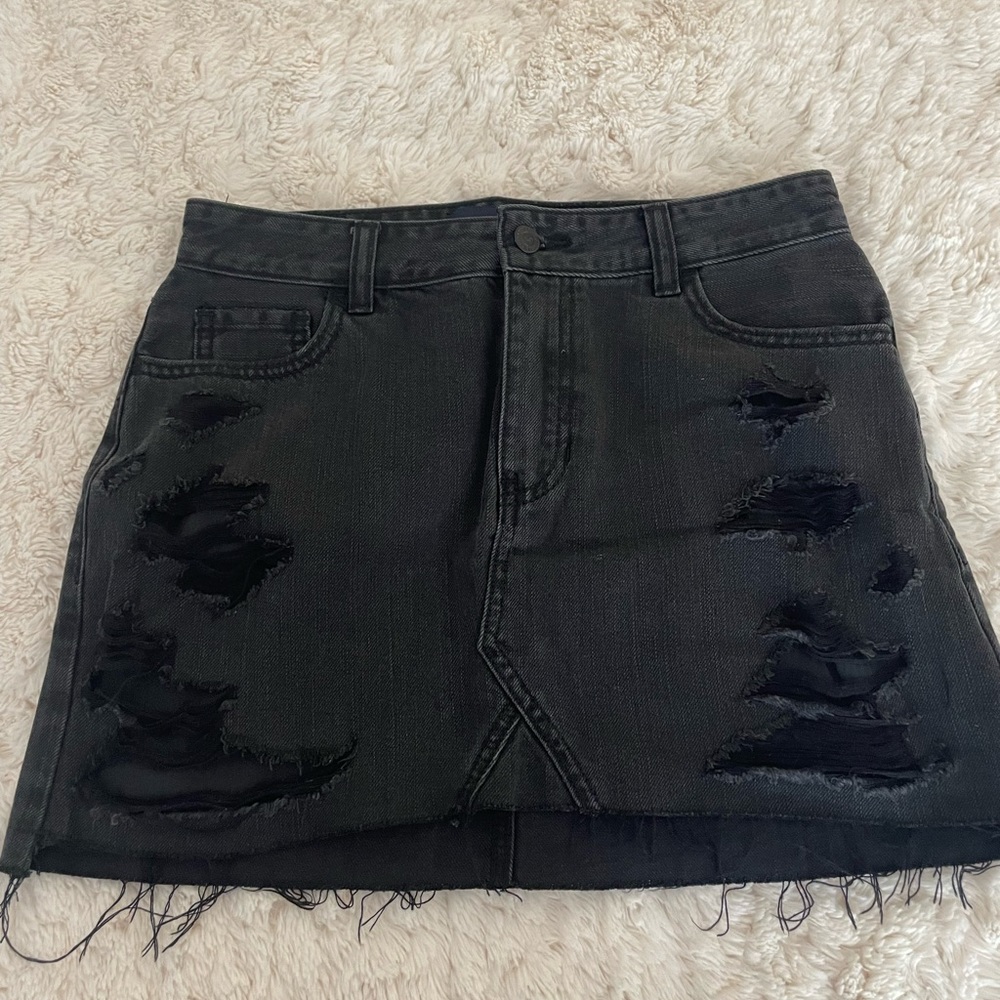 Black denim skirt size 27